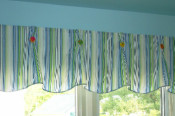 pleated valance with buttons