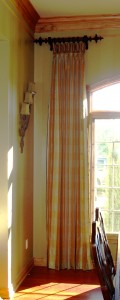 Drapery panel.