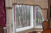goblet pleated valance with side panels