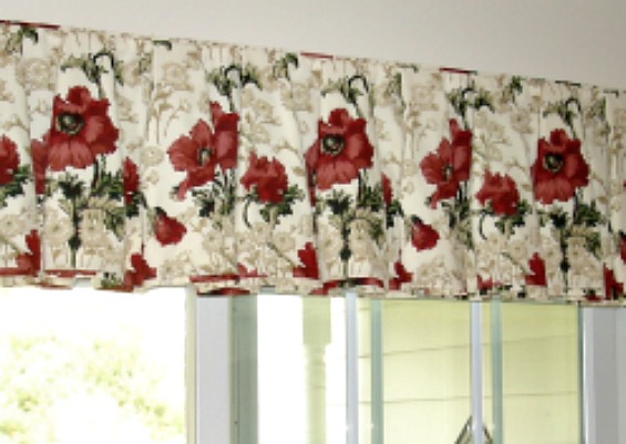 box pleated bell valance