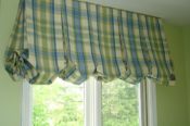 tailored balloon valance