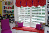 balloon valance,window seat,slip cover