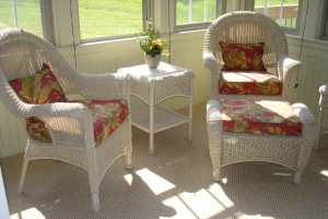 wicker chair cushions