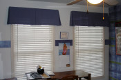 inverted pleated valance