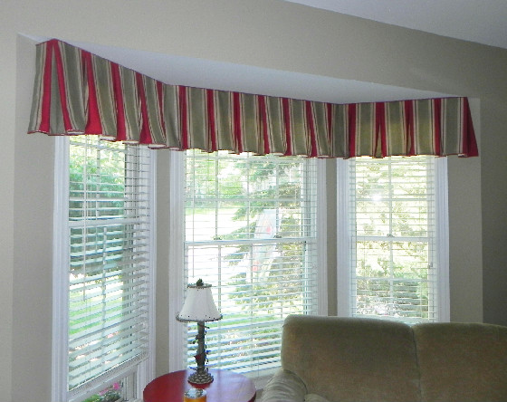 box pleated bell valance