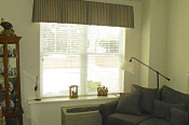 box pleated valance