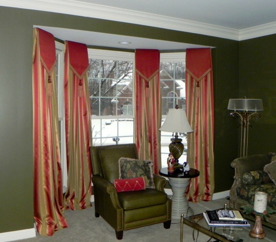 Drapery Panels with Valance